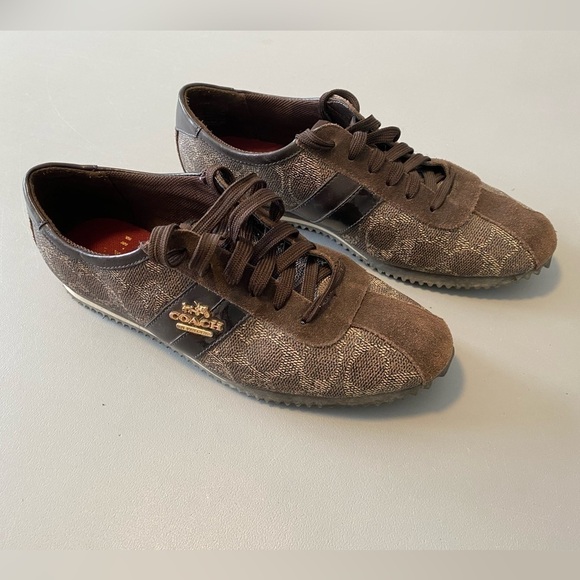 Coach Ivy Sz 6.5 Leather & Suede Fashion Sneakers - Picture 6 of 13